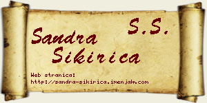 Sandra Sikirica vizit kartica